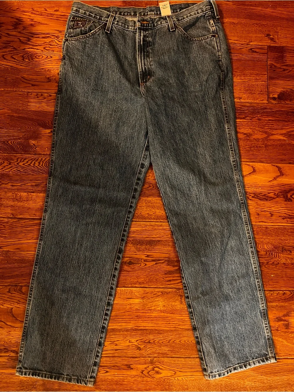 Cinch Men's Green Tag Label Medium Wash Relaxed Fit 100% Cotton Original Jeans